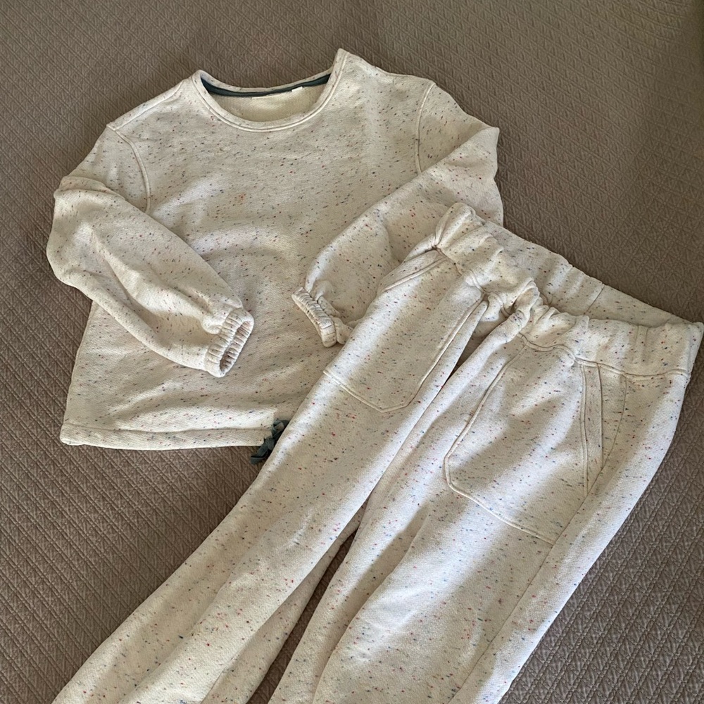 Roller Rabbit multi color confetti sweat set